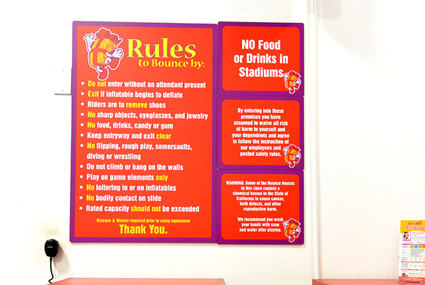 Orange Rules Sign